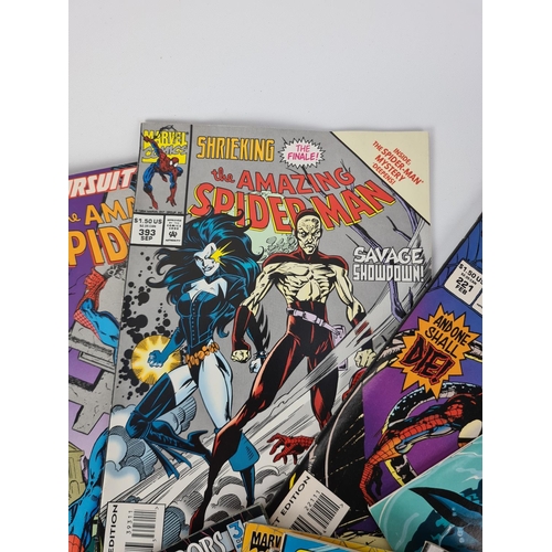 186 - A collection of sixty two Spider-Man and Venom Marvel comic books