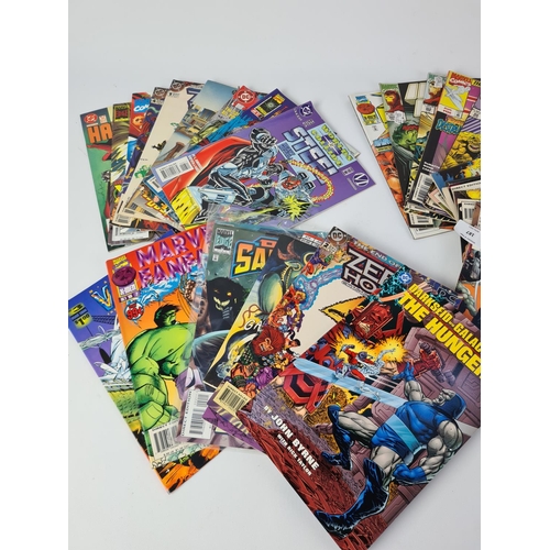 187 - A collection of various comics to include ten Silver Surfer Marvel comics, two Iron Man Marvel comic... 