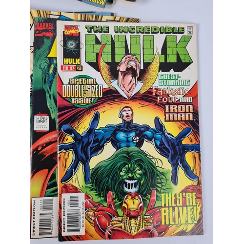 188 - A collection of fifty four Hulk Marvel comics