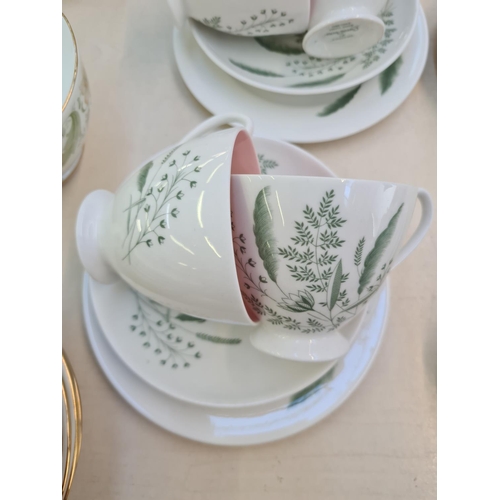 222 - A 21 piece Queen Anne Pampas pattern tea set