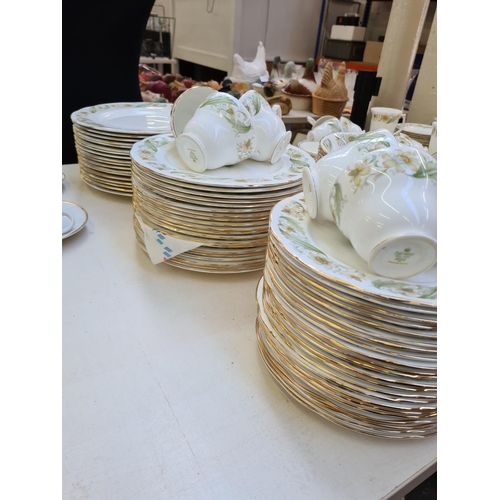 223 - Approx. 145 pieces of Duchess Greensleeves tea and dinnerware