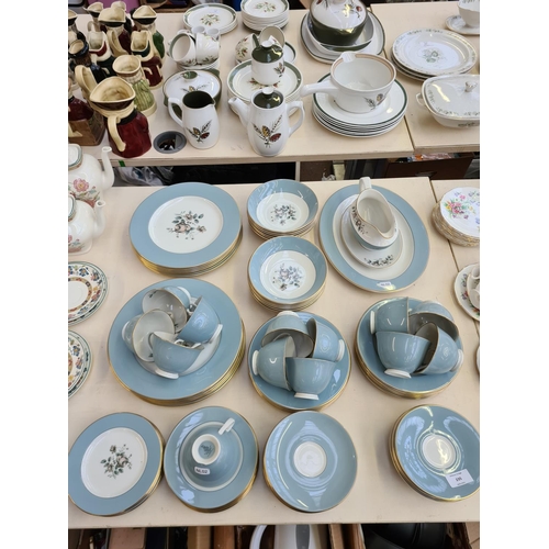 235 - Approx. 77 pieces of Royal Doulton Rose Elegans tea and dinnerware