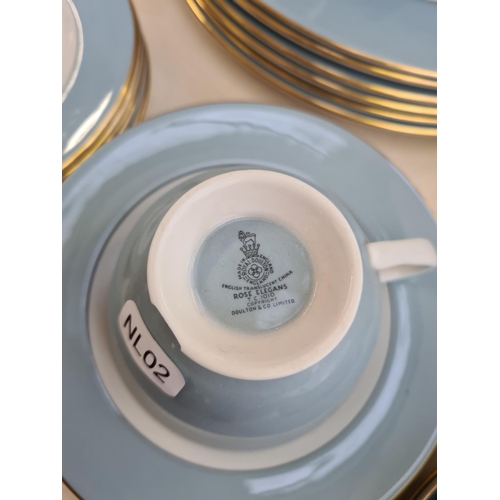 235 - Approx. 77 pieces of Royal Doulton Rose Elegans tea and dinnerware