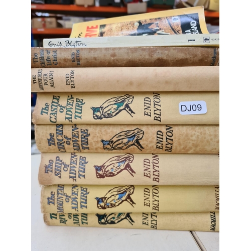 254 - A large collection of Enid Blyton books to include the Famous Five, The Children's Life of Christ, F... 