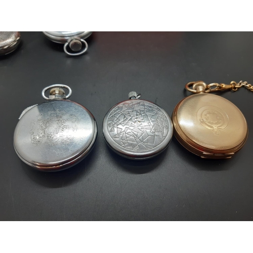 39 - Six items, five pocket watches to include one Illinois Watch Case Co. of U.S.A gold plated full hunt... 