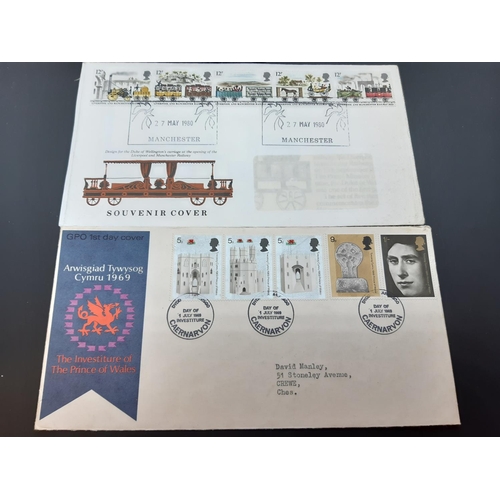 49 - A collection of first day covers ranging from late 1960's/early 1970's in black album together with ... 