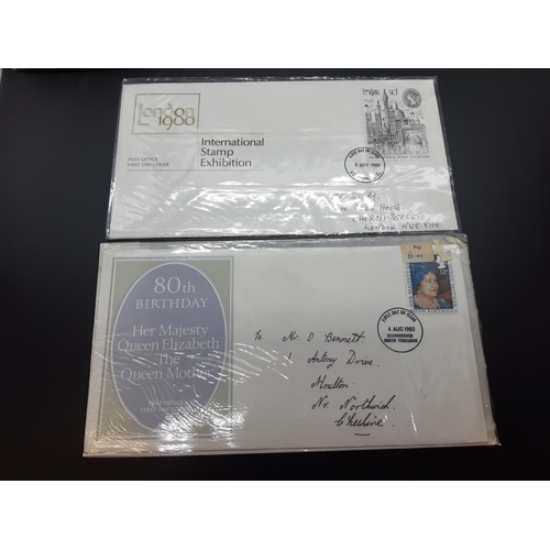 49 - A collection of first day covers ranging from late 1960's/early 1970's in black album together with ... 