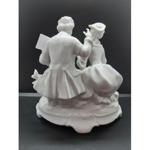 77 - A mid 20th century Unter Weiss Bach porcelain group figurine