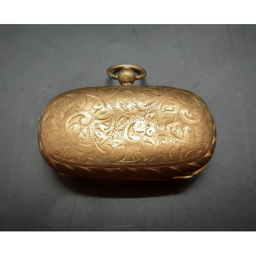 9 - A Victorian gold plated double sovereign case