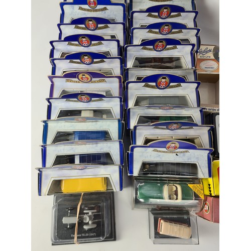 177 - A large quantity of various boxed model vehicles to include Oxford Diecast, Shell BMW Z1 etc.