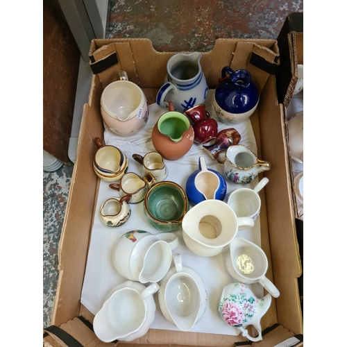 1292 - Three boxes containing Royal Albert 'Lavender Rose' tea and coffee pot, Aynsley milk jug, Franconia ... 