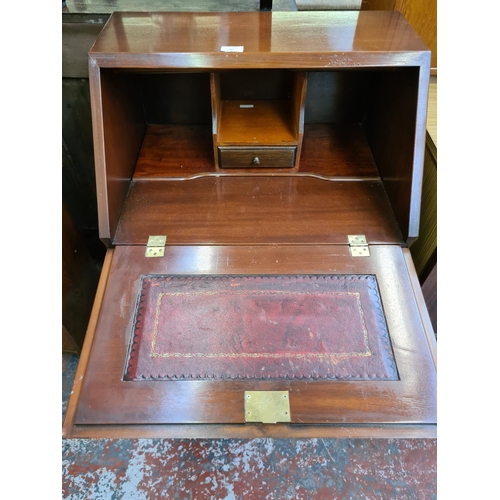 327 - A mahogany bureau - approx 58cm wide x 44cm deep x 96cm high