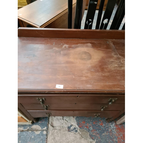 338 - An early 20th century mahogany chest of drawers