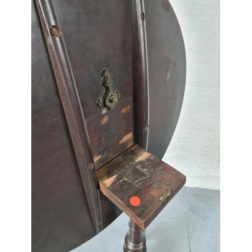 339 - A 19th century mahogany circular tripod tilt top occasional table