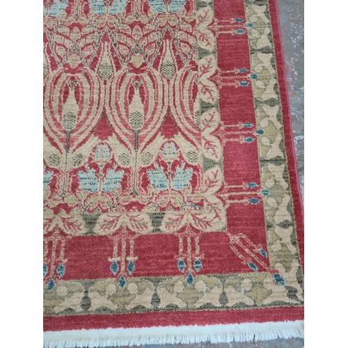 447 - A Unique Loom Kensington Collection red rug - approx. 155cm x 245cm