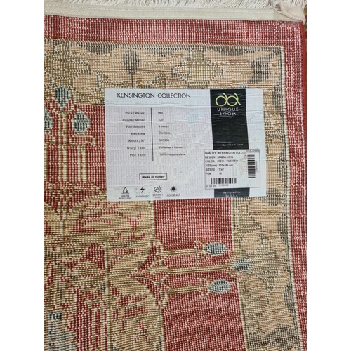 447 - A Unique Loom Kensington Collection red rug - approx. 155cm x 245cm