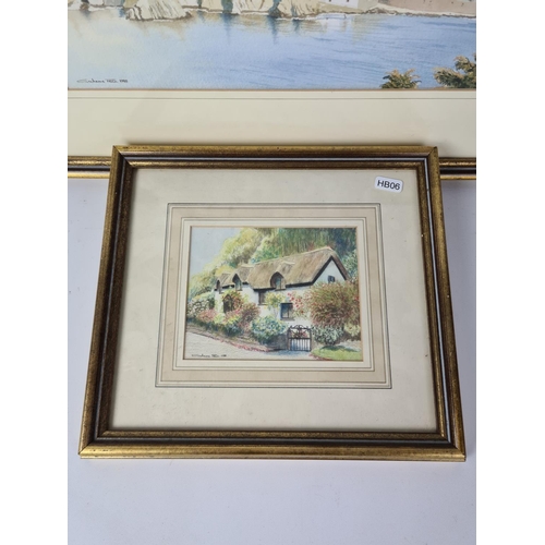 277 - Two framed countryside pictures both signed and dated lower left Grahame Penn 1988, the smaller depi... 