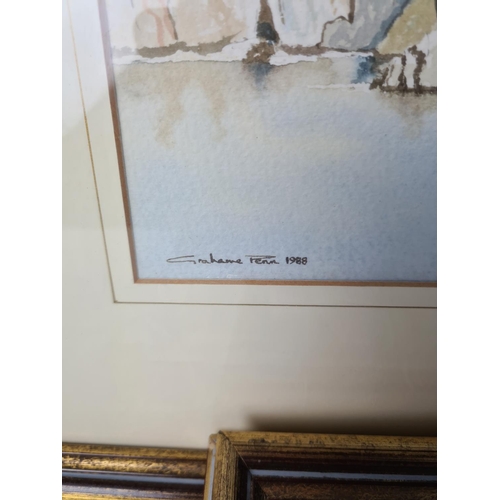 277 - Two framed countryside pictures both signed and dated lower left Grahame Penn 1988, the smaller depi... 