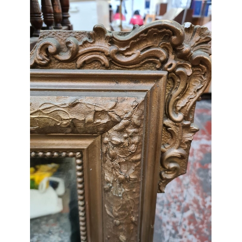 286 - A large Victorian gilt framed mirror - approx. 122cm high x 86cm wide