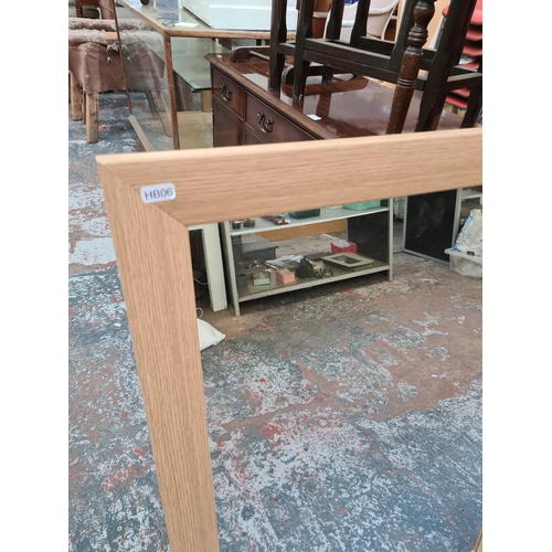 287 - Two large modern mirrors - largest approx. 103cm high x 72cm wide