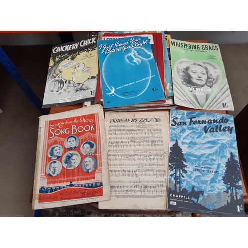 1013 - A collection of antique and vintage sheet music to include The Wreck of the Titanic, The Homecoming ... 