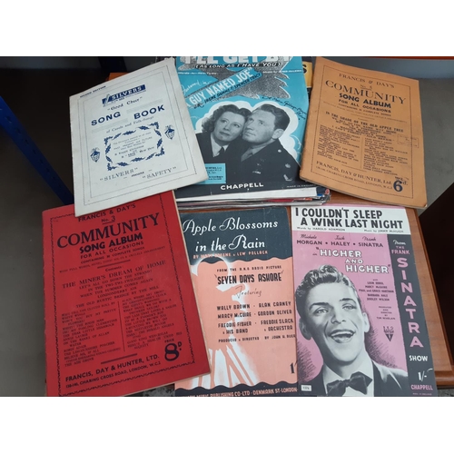 1013 - A collection of antique and vintage sheet music to include The Wreck of the Titanic, The Homecoming ... 