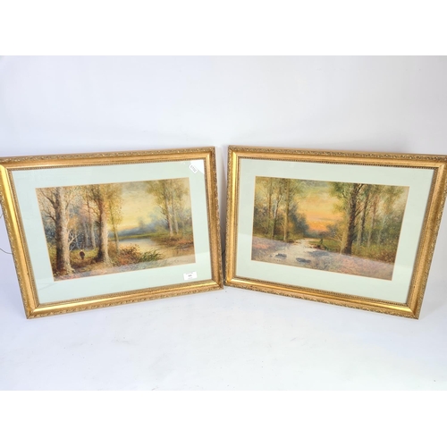 315 - Two gilt framed oil paintings by M.D. Ansell