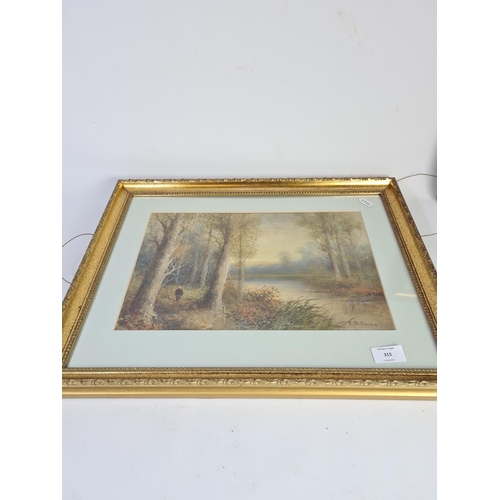 315 - Two gilt framed oil paintings by M.D. Ansell