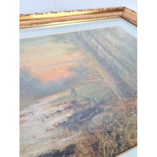 315 - Two gilt framed oil paintings by M.D. Ansell