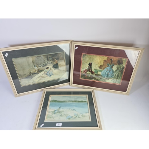 316 - Three framed Sir William Russell Flint prints