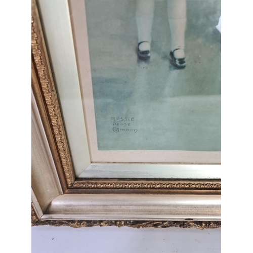 317 - A framed print of a lady and two young girls by Bessie Pease Gutmann - approx. 56cm x 46cm