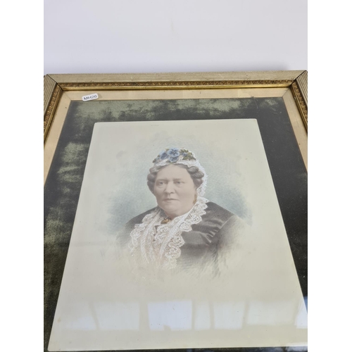 324 - A Victorian framed portrait print - approx. 52cm x 46cm