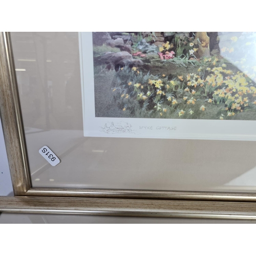 325 - Two framed pencil signed prints by Judy Boyes - approx. 69cm x 54cm