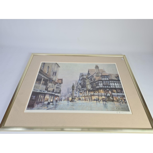 326 - Two framed limited edition pencil signed prints with lower right signature