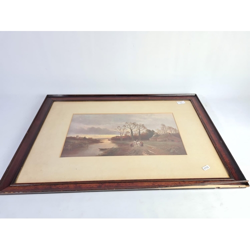 330 - Five various framed pictures to include two pastel and pencil pictures of sailing ship scenes by J. ... 