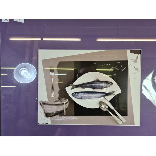 338 - Two framed Jean-Marc Chamard fish prints