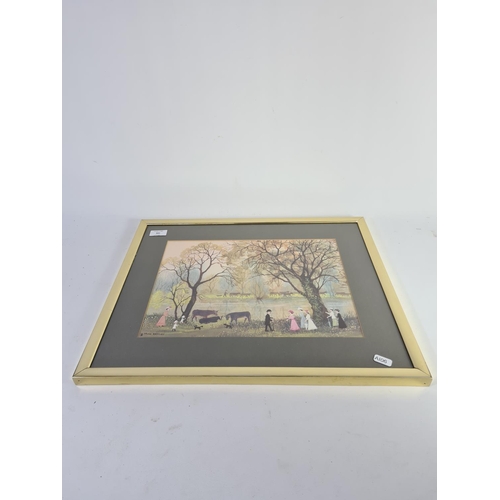 341 - A framed Helen Bradley print - approx. 53cm x 43cm