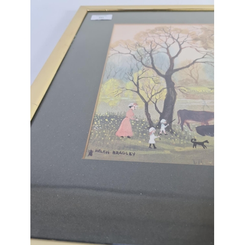 341 - A framed Helen Bradley print - approx. 53cm x 43cm