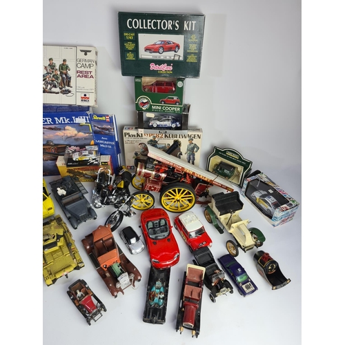 227 - A large quantity of various model making kits and model vehicles