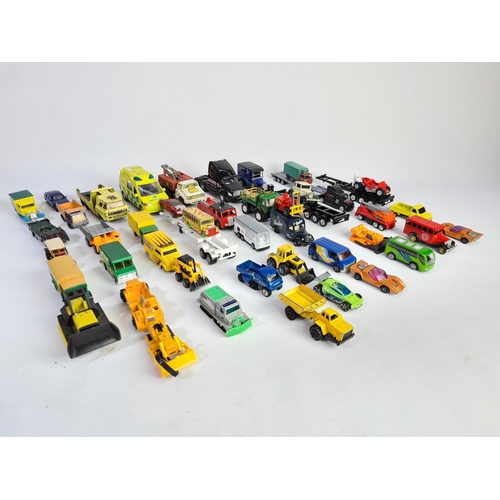 230 - A large collection of model diecast vehicles to include Matchbox Model 'A' Ford, Corgi Bedford Bus, ... 