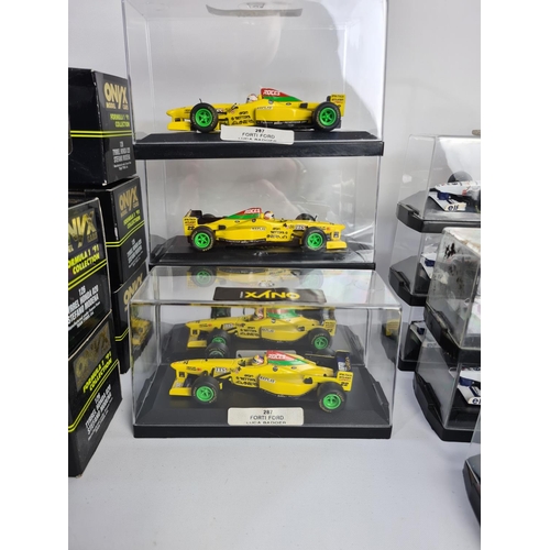 231 - Twenty five Onyx Formula 1 model cars