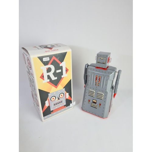 233 - A boxed Rocket USA R-1 battery powered toy robot