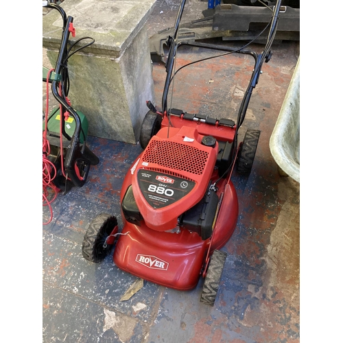 Rover petrol outlet lawnmower