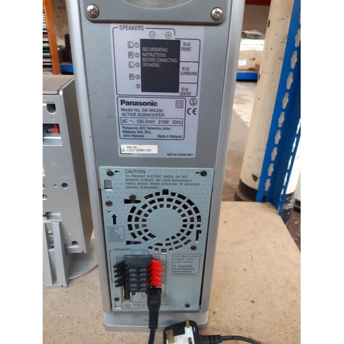 panasonic ACTIVE SUBWOOFER スピーカー4本セット panasonic ACTIVE SUBWOOFER スピーカー4本セット