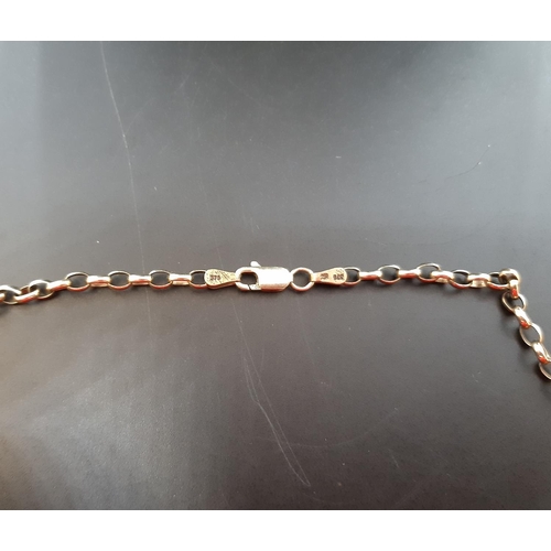 33 - A stamped 9ct gold chain link necklace - approx. weight 8.3 grams and 50cm long