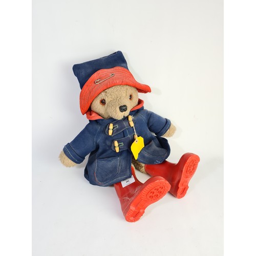 241 - A vintage Paddington Bear teddy with wellington boots