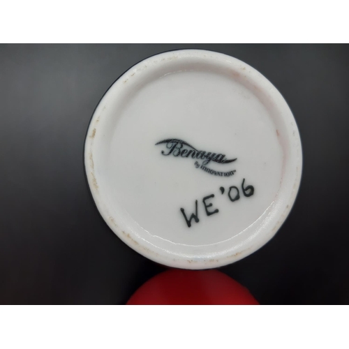 101 - Two Benaya by Innovation Cornelius Cat vases - largest approx. 20cm high
﻿