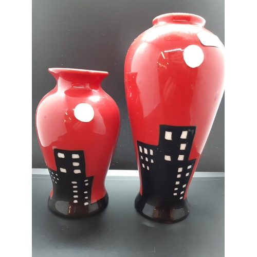 101 - Two Benaya by Innovation Cornelius Cat vases - largest approx. 20cm high
﻿