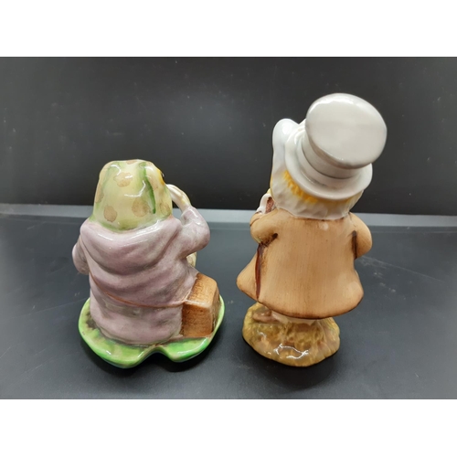 116 - Three Beswick Beatrix Potter figurines to include Mr. Jeremy Fisher, Aunt Pettitoes and Amiable Guin... 
