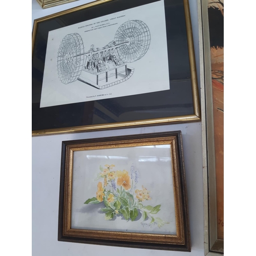 1321 - Seven various framed pictures